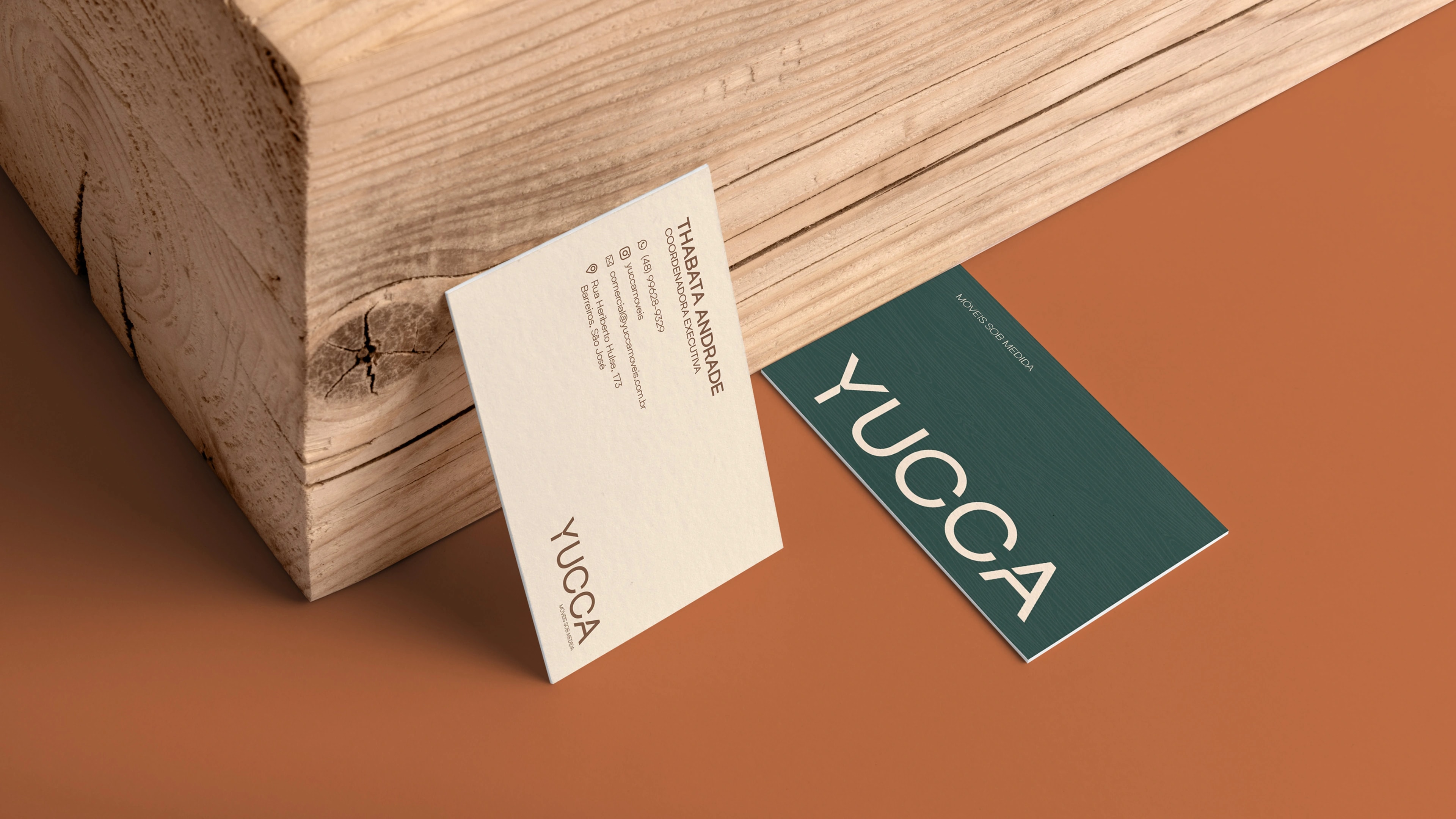 Cartões de visita da Yucca