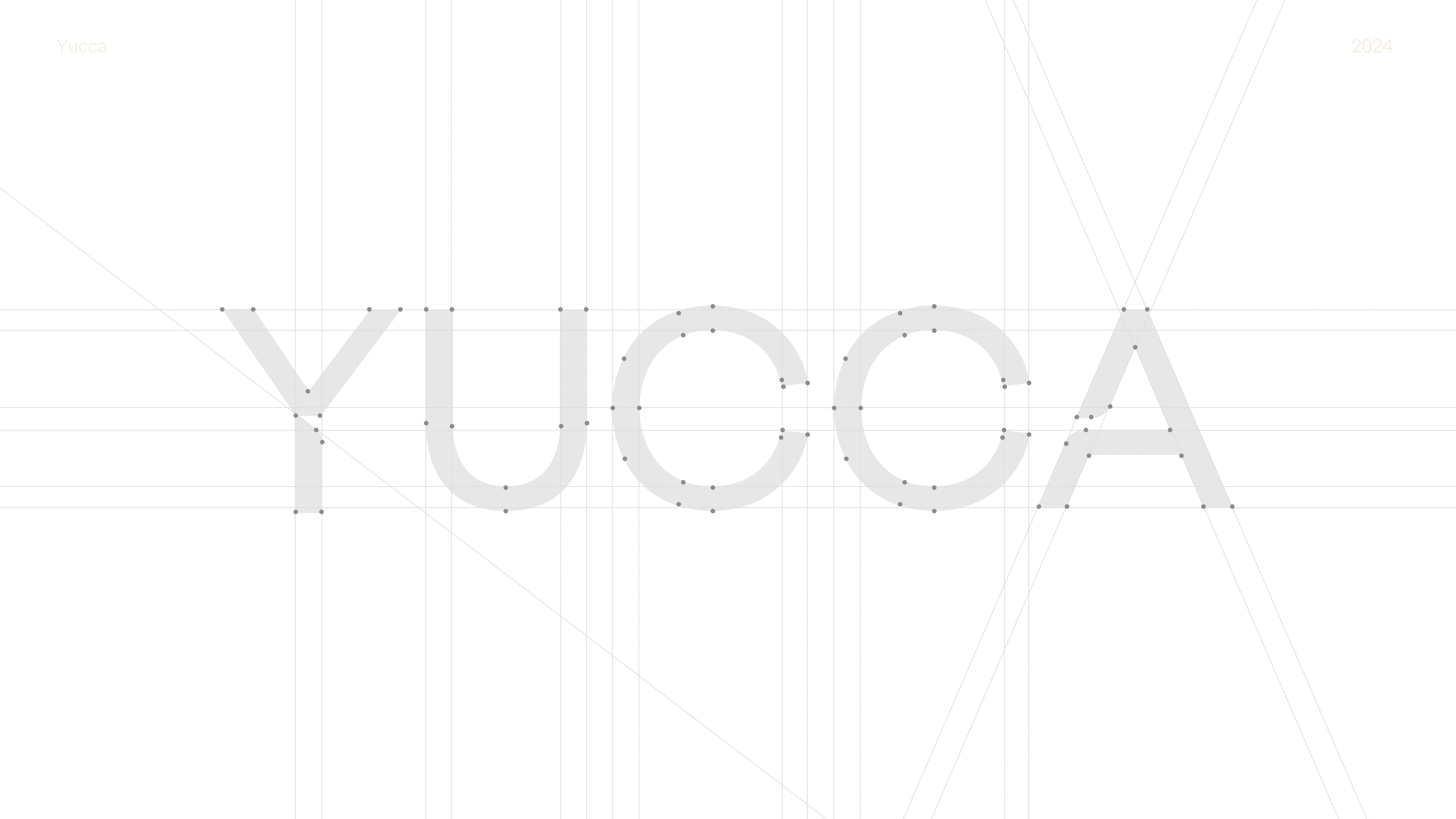 Construção do logotipo Yucca