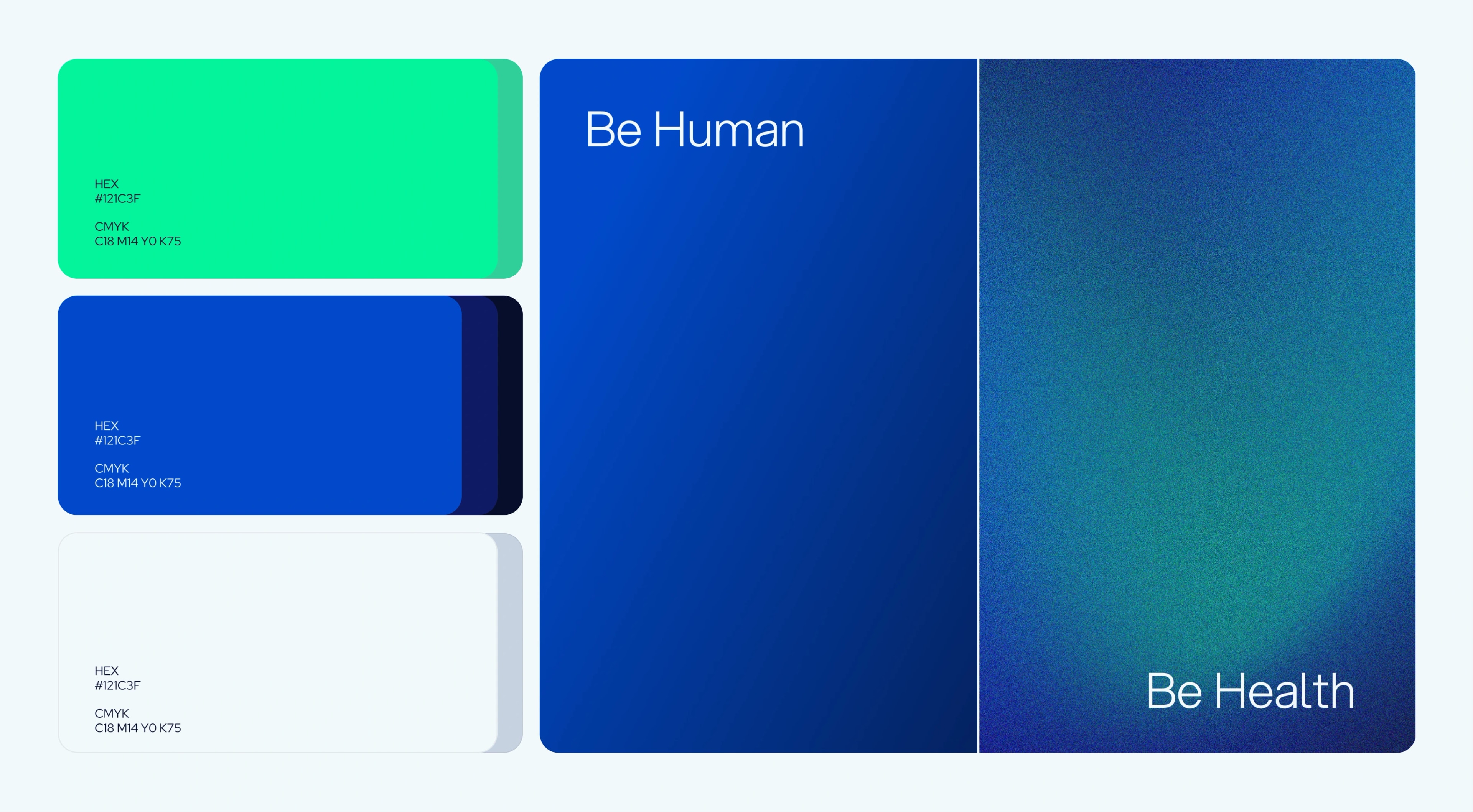 Paleta de cores da BeHealth